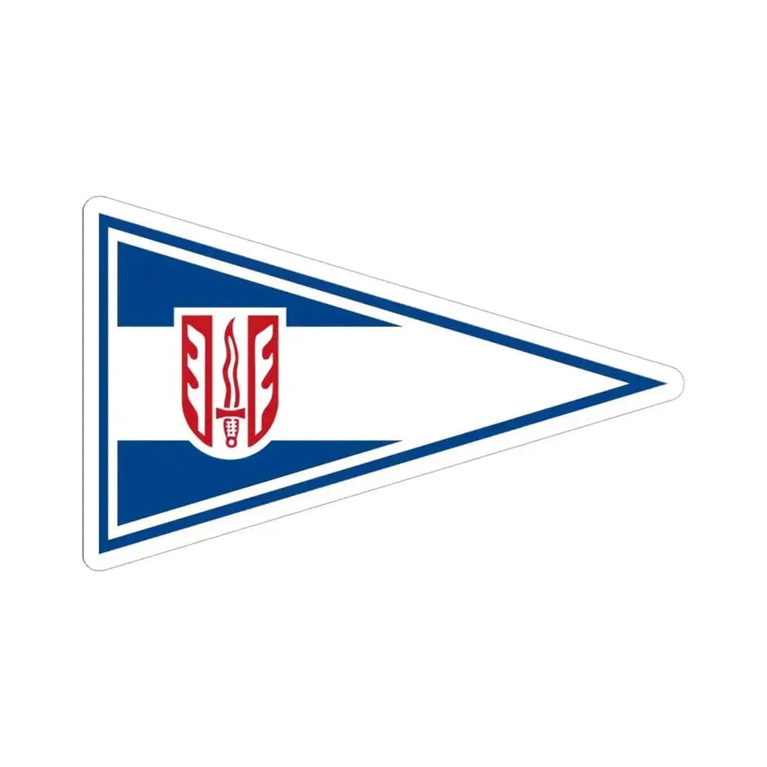 Burgee of Segelclub Mattsee (Austria) STICKER Vinyl Kiss-Cut Decal 6 Inch White - The Sticker Space