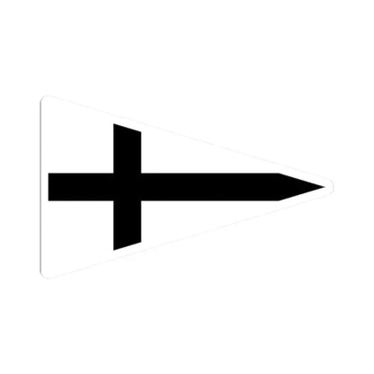 Burgee of Segelclub Rhe (Germany) STICKER Vinyl Kiss-Cut Decal 2 Inch White - The Sticker Space