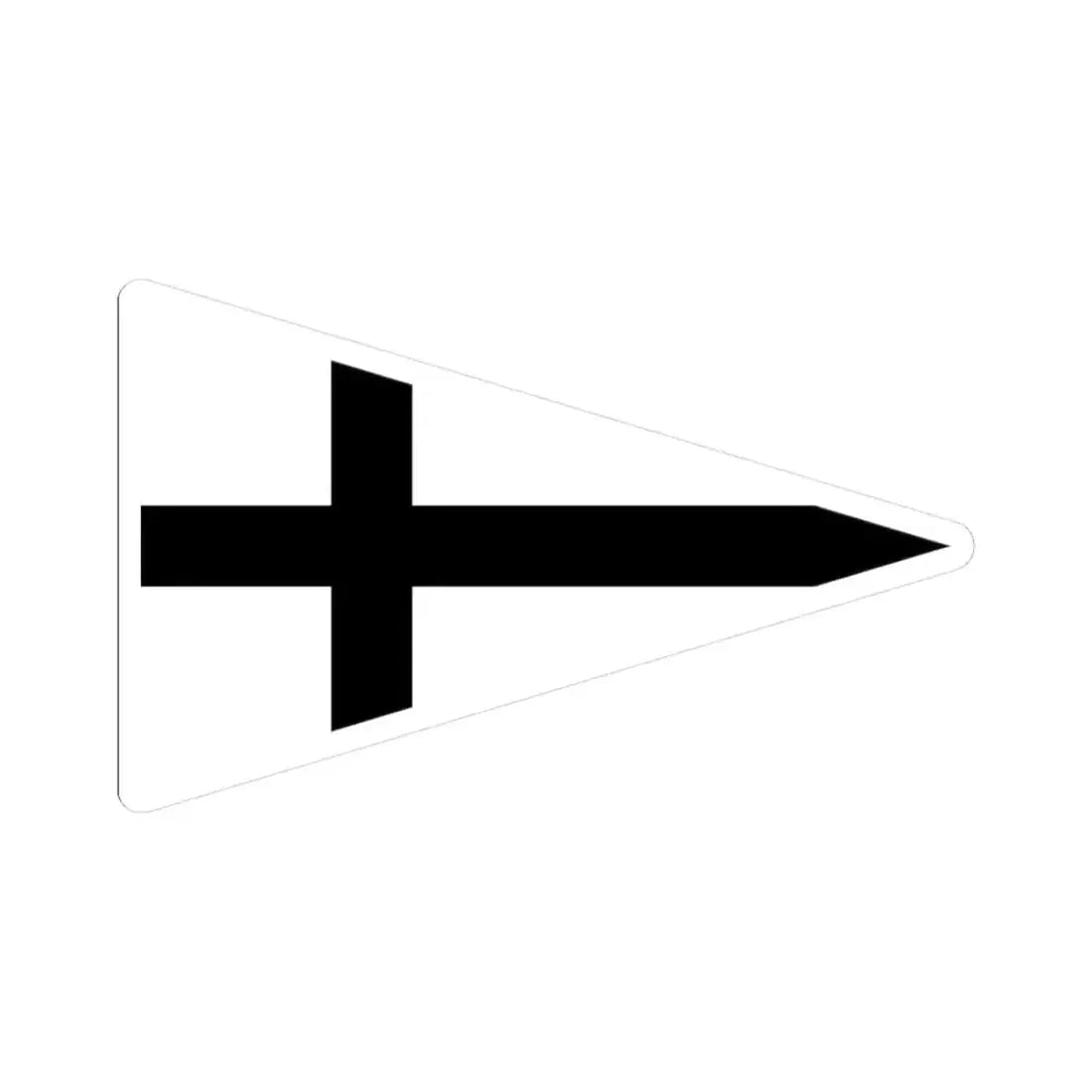 Burgee of Segelclub Rhe (Germany) STICKER Vinyl Kiss-Cut Decal 3 Inch White - The Sticker Space