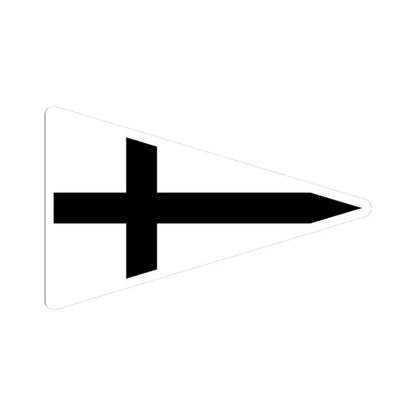 Burgee of Segelclub Rhe (Germany) STICKER Vinyl Kiss-Cut Decal 3 Inch White - The Sticker Space