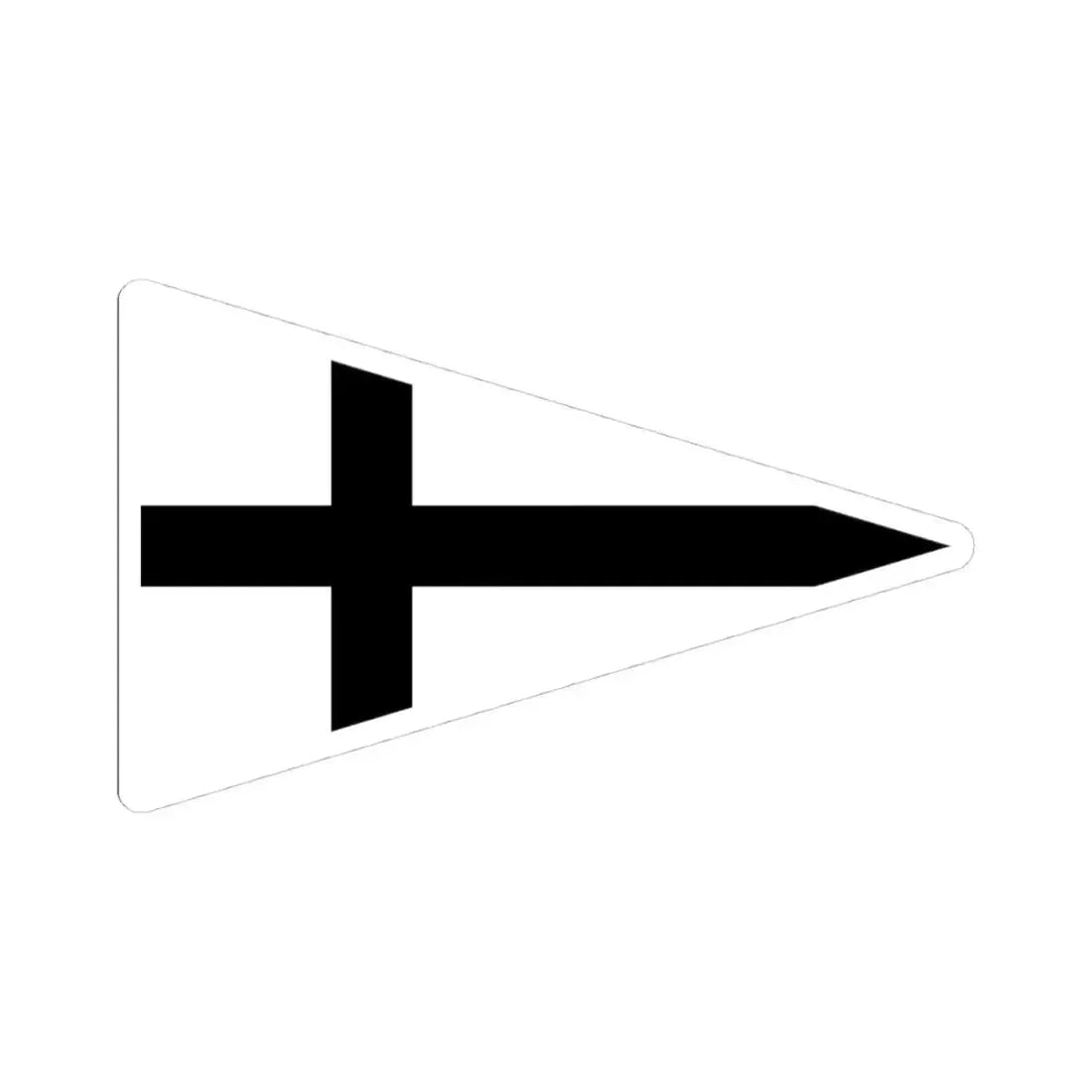 Burgee of Segelclub Rhe (Germany) STICKER Vinyl Kiss-Cut Decal 4 Inch White - The Sticker Space