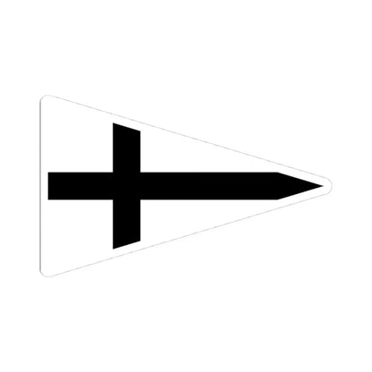 Burgee of Segelclub Rhe (Germany) STICKER Vinyl Kiss-Cut Decal 4 Inch White - The Sticker Space