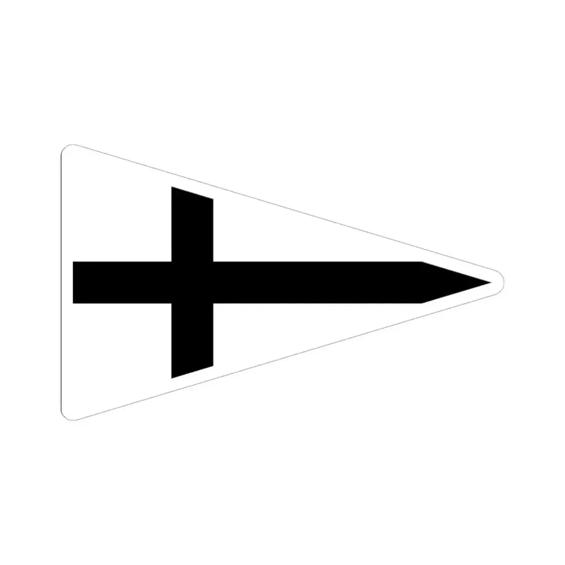 Burgee of Segelclub Rhe (Germany) STICKER Vinyl Kiss-Cut Decal 6 Inch White - The Sticker Space