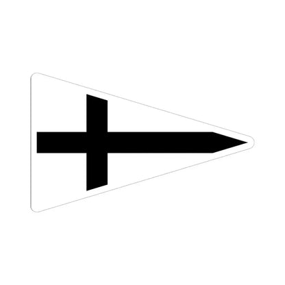 Burgee of Segelclub Rhe (Germany) STICKER Vinyl Kiss-Cut Decal 6 Inch White - The Sticker Space