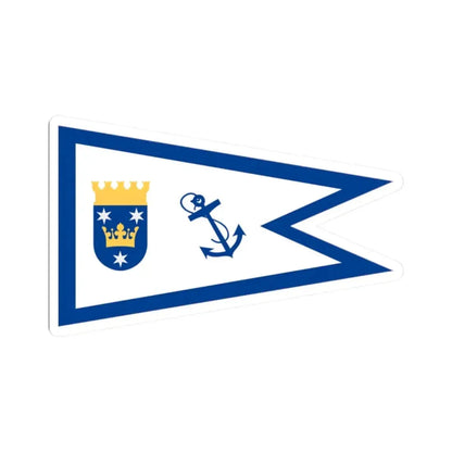 Burgee of Sigtuna Batklubb (Sweden) STICKER Vinyl Kiss-Cut Decal 2 Inch White - The Sticker Space