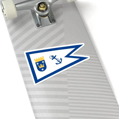 Burgee of Sigtuna Batklubb (Sweden) STICKER Vinyl Kiss-Cut Decal - The Sticker Space