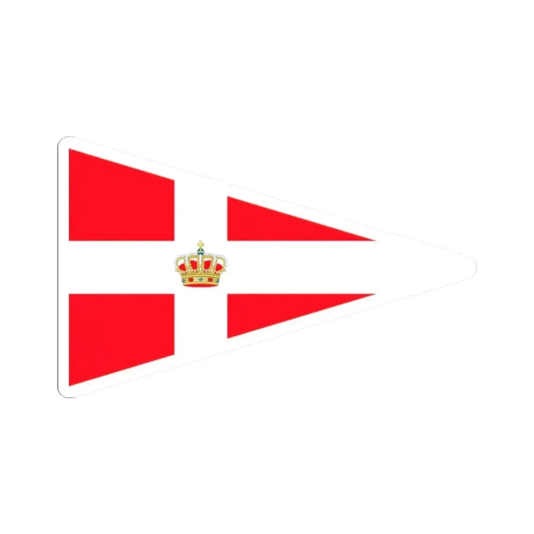 Burgee of SRNA (Belgium) STICKER Vinyl Kiss-Cut Decal 2 Inch White - The Sticker Space