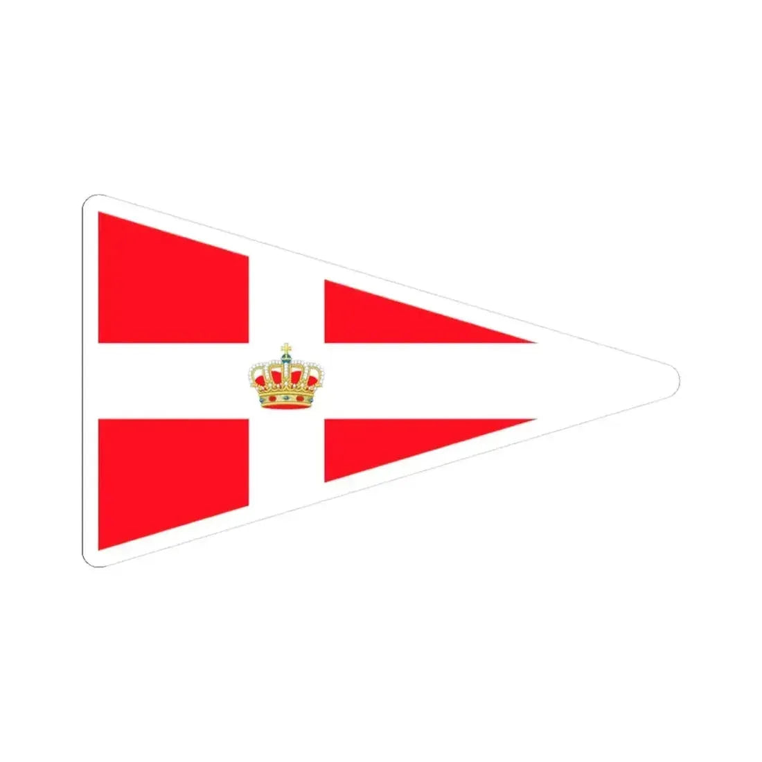 Burgee of SRNA (Belgium) STICKER Vinyl Kiss-Cut Decal 3 Inch White - The Sticker Space