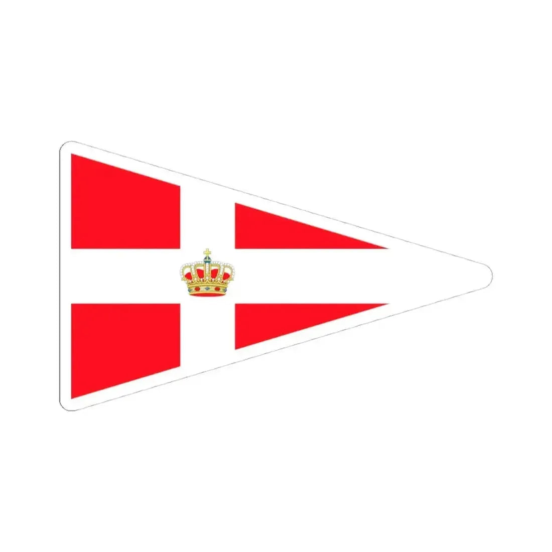 Burgee of SRNA (Belgium) STICKER Vinyl Kiss-Cut Decal 4 Inch White - The Sticker Space