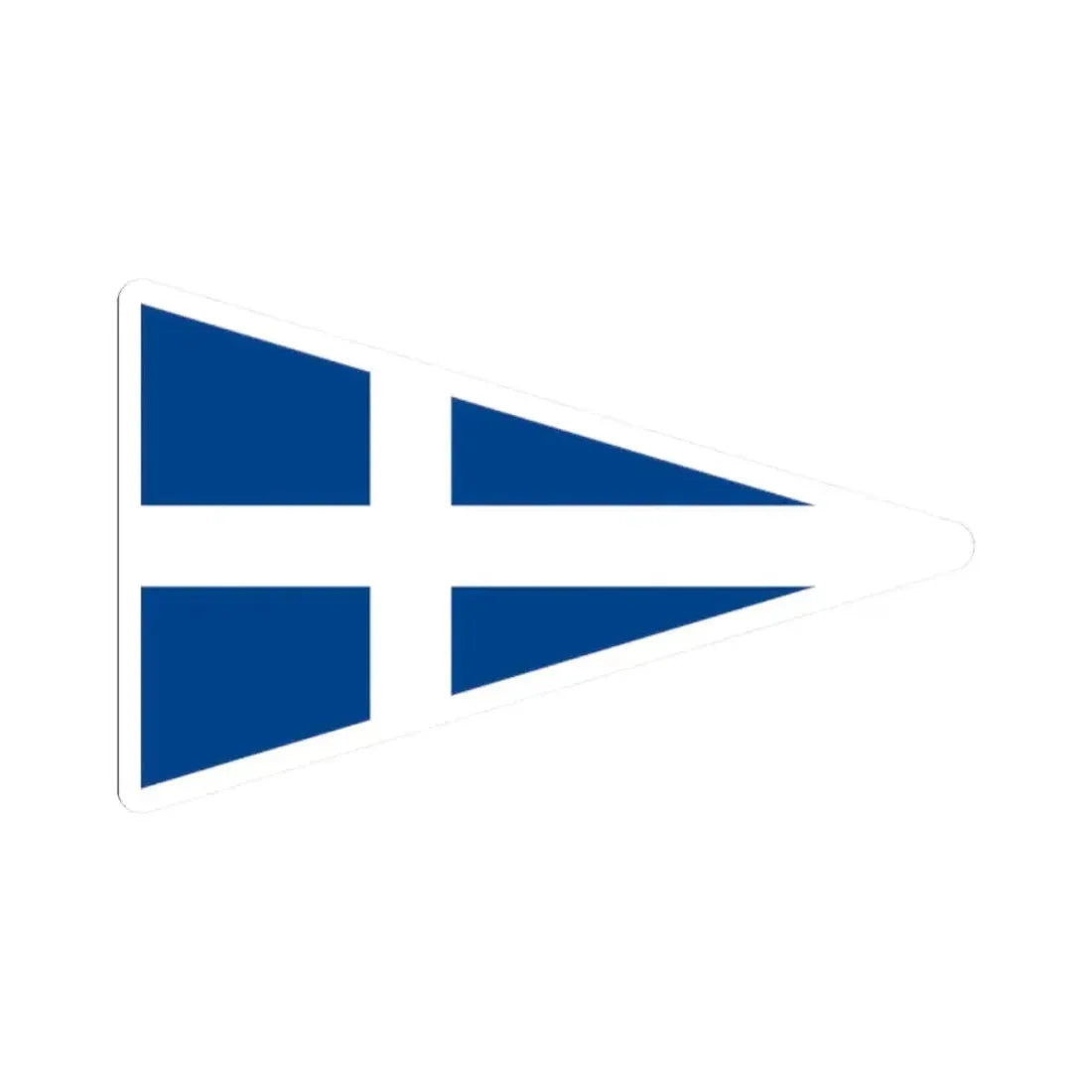 Burgee of Stavanger Seilforening (Norway) STICKER Vinyl Kiss-Cut Decal 2 Inch White - The Sticker Space