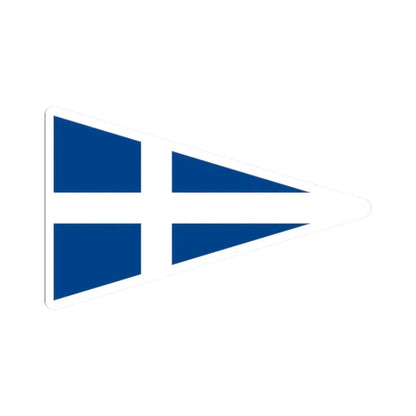 Burgee of Stavanger Seilforening (Norway) STICKER Vinyl Kiss-Cut Decal 2 Inch White - The Sticker Space