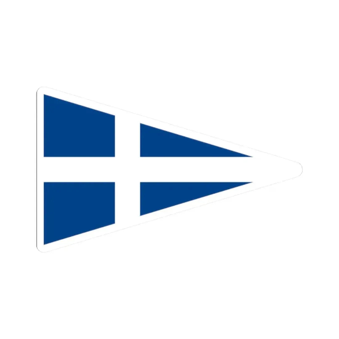 Burgee of Stavanger Seilforening (Norway) STICKER Vinyl Kiss-Cut Decal - The Sticker Space