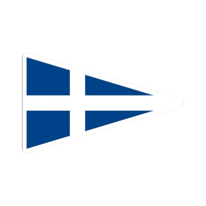 Burgee of Stavanger Seilforening (Norway) STICKER Vinyl Kiss-Cut Decal - The Sticker Space