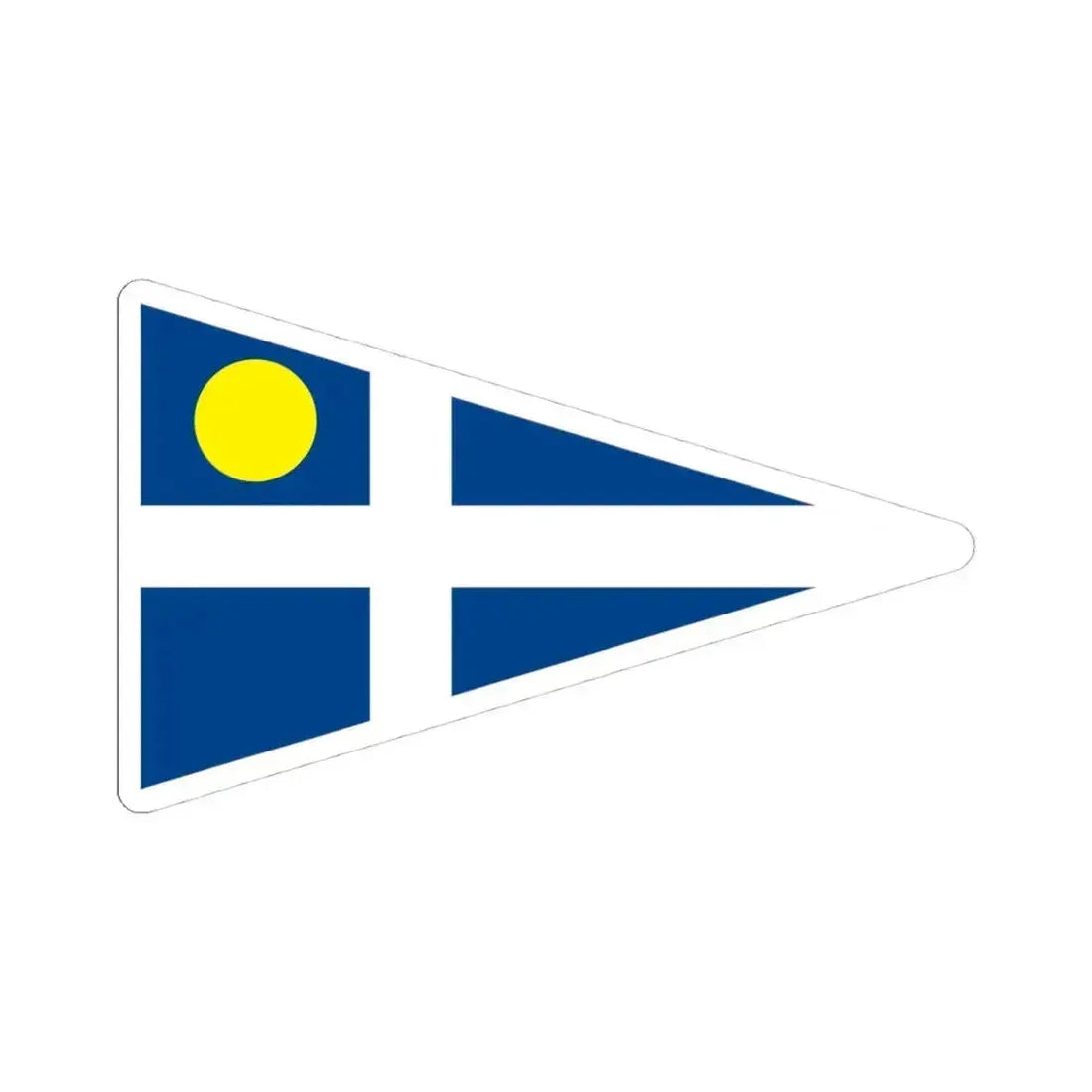 Burgee of Sun City YC (Australia) STICKER Vinyl Kiss-Cut Decal 4 Inch White - The Sticker Space