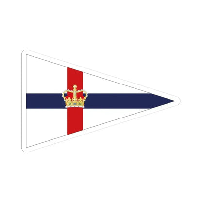 Burgee of the Royal Yacht Club of Tasmania RYCT (Australia) STICKER Vinyl Kiss-Cut Decal 3 Inch White - The Sticker Space