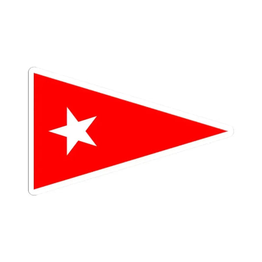 Burgee of Thisted Sejlklub (Denmark) STICKER Vinyl Kiss-Cut Decal 2 Inch White - The Sticker Space