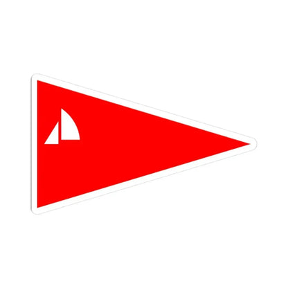 Burgee of Valdosta YC (Georgia) STICKER Vinyl Kiss-Cut Decal 3 Inch White - The Sticker Space