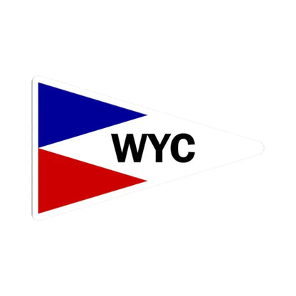 Burgee of Wawasee YC (India) STICKER Vinyl Kiss-Cut Decal - The Sticker Space