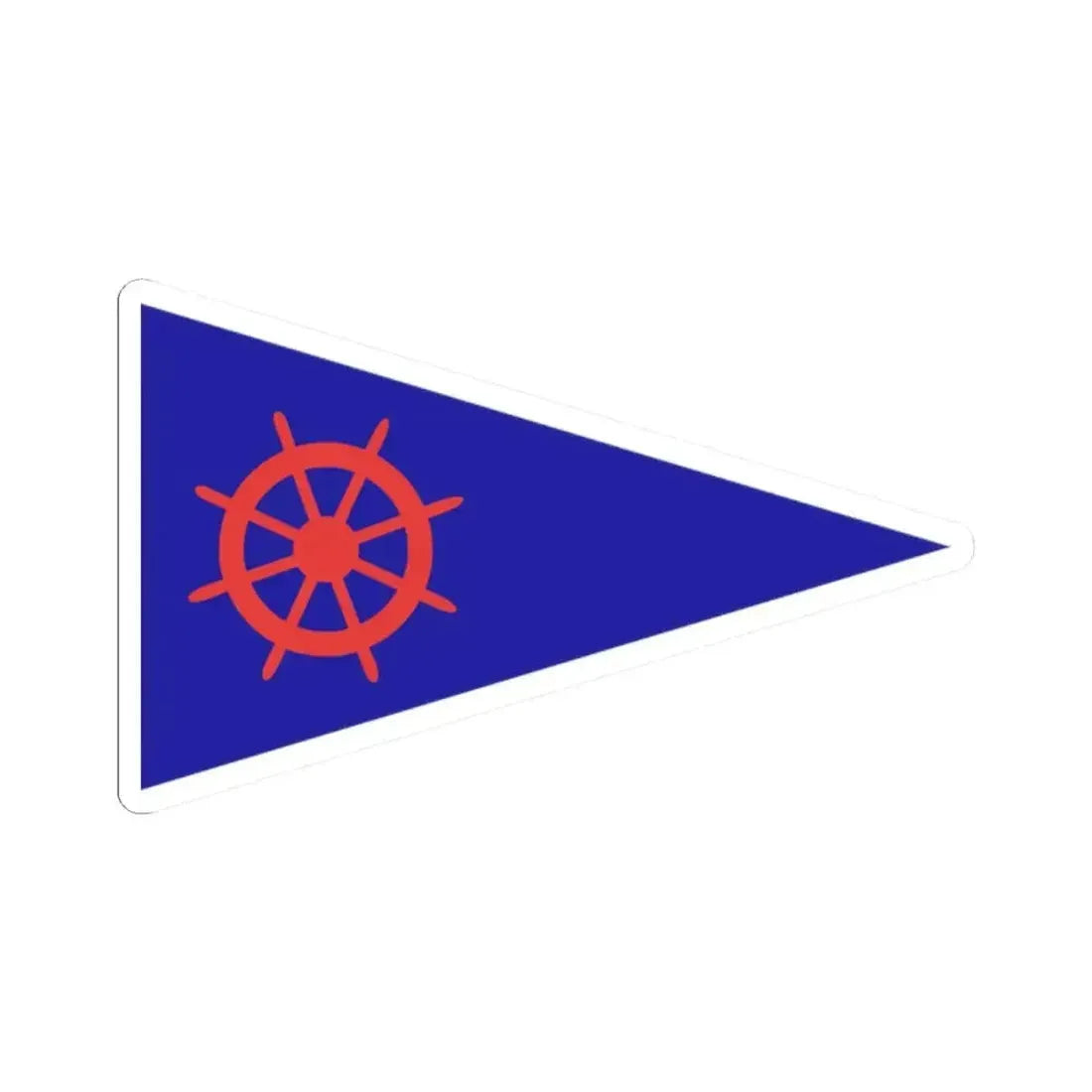 Burgee of Y C Rosario (Argentina) STICKER Vinyl Kiss-Cut Decal 2 Inch White - The Sticker Space