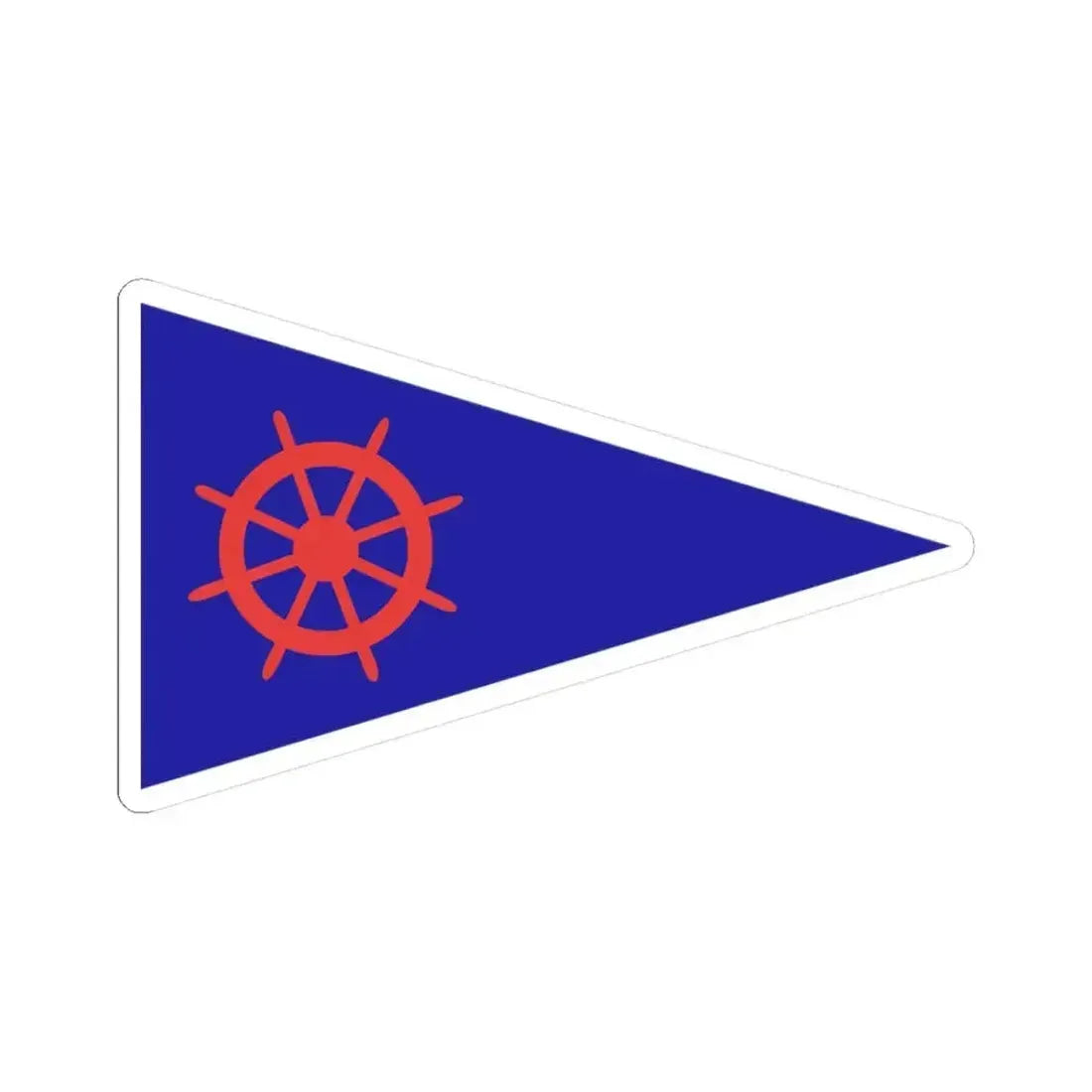 Burgee of Y C Rosario (Argentina) STICKER Vinyl Kiss-Cut Decal 3 Inch White - The Sticker Space