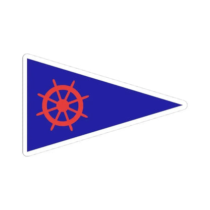 Burgee of Y C Rosario (Argentina) STICKER Vinyl Kiss-Cut Decal 4 Inch White - The Sticker Space