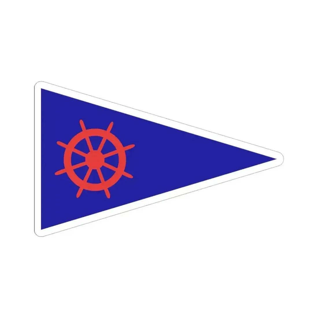 Burgee of Y C Rosario (Argentina) STICKER Vinyl Kiss-Cut Decal 6 Inch White - The Sticker Space