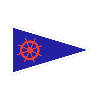 Burgee of Y C Rosario (Argentina) STICKER Vinyl Kiss-Cut Decal 6 Inch White - The Sticker Space