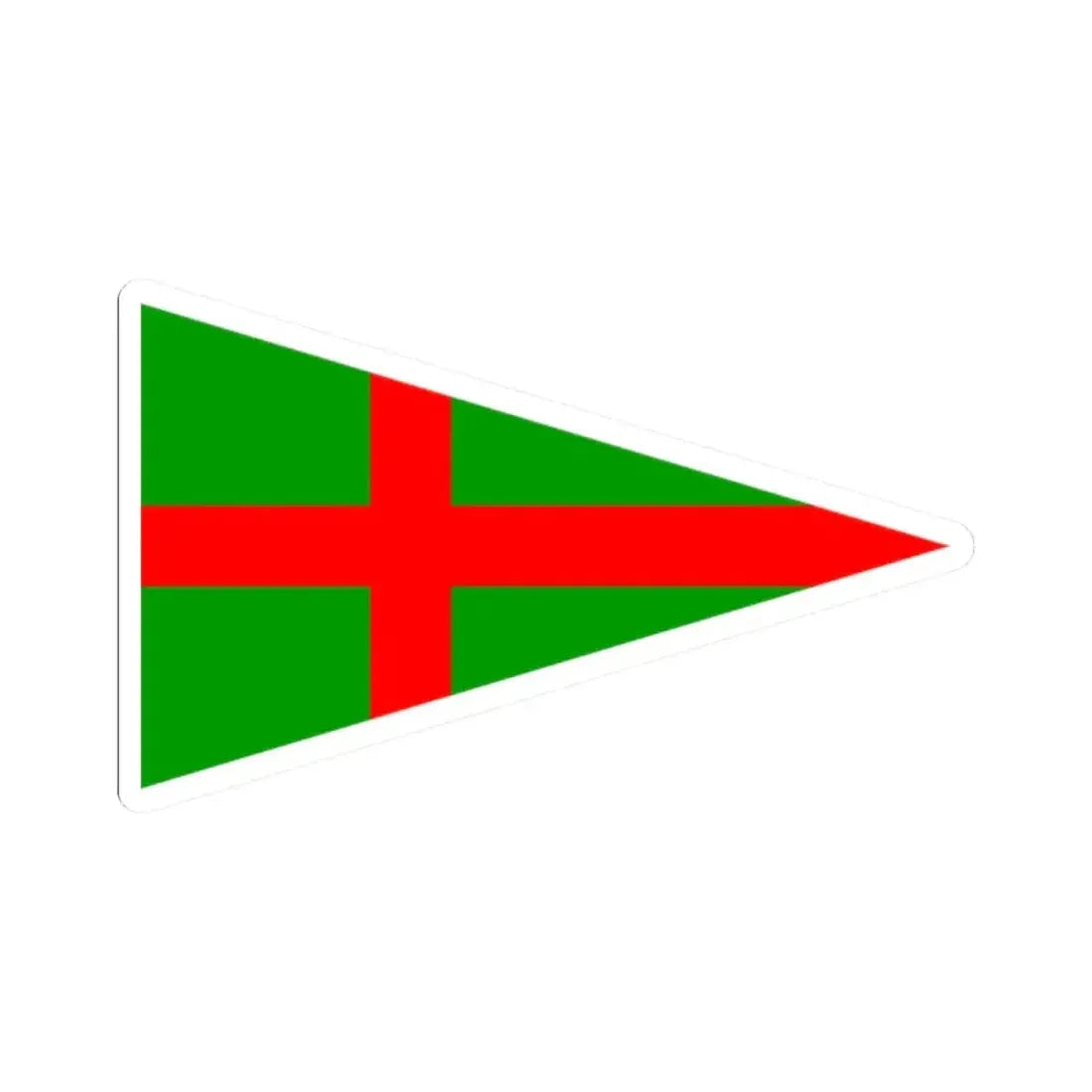 Burgee of YC Adriaco (Italy) STICKER Vinyl Kiss-Cut Decal 2 Inch White - The Sticker Space