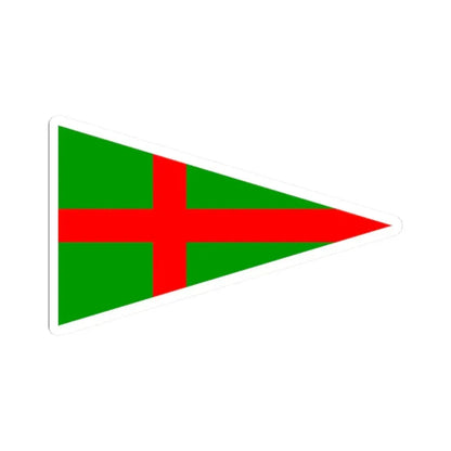 Burgee of YC Adriaco (Italy) STICKER Vinyl Kiss-Cut Decal 2 Inch White - The Sticker Space