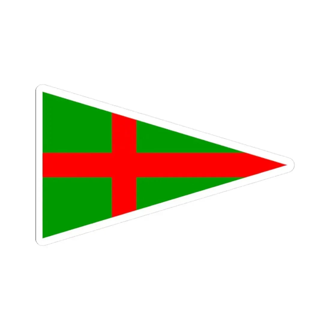 Burgee of YC Adriaco (Italy) STICKER Vinyl Kiss-Cut Decal 3 Inch White - The Sticker Space