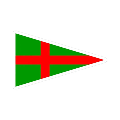 Burgee of YC Adriaco (Italy) STICKER Vinyl Kiss-Cut Decal 3 Inch White - The Sticker Space