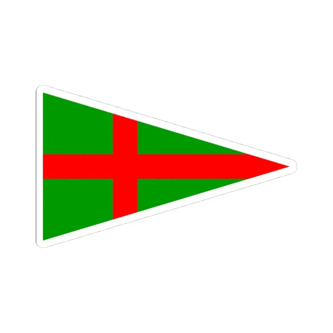 Burgee of YC Adriaco (Italy) STICKER Vinyl Kiss-Cut Decal 4 Inch White - The Sticker Space