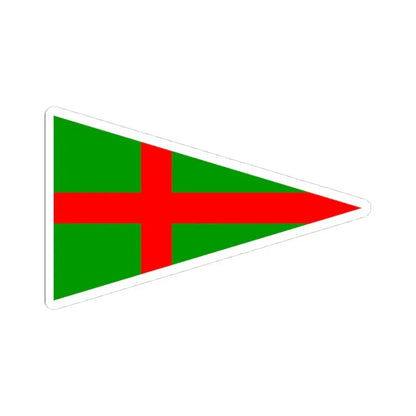 Burgee of YC Adriaco (Italy) STICKER Vinyl Kiss-Cut Decal 4 Inch White - The Sticker Space