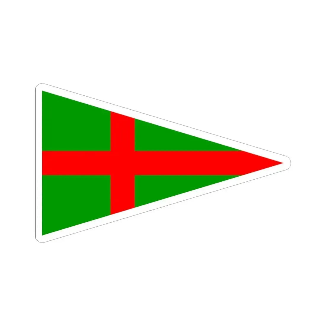 Burgee of YC Adriaco (Italy) STICKER Vinyl Kiss-Cut Decal 6 Inch White - The Sticker Space