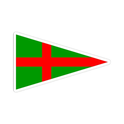 Burgee of YC Adriaco (Italy) STICKER Vinyl Kiss-Cut Decal 6 Inch White - The Sticker Space