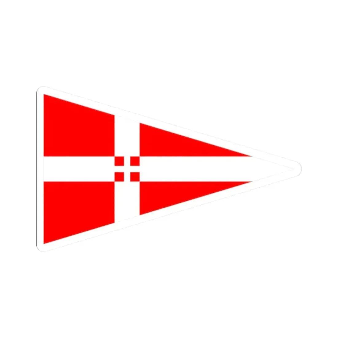 Burgee of yc italiano (Italy) STICKER Vinyl Kiss-Cut Decal 2 Inch White - The Sticker Space