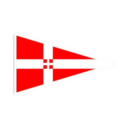 Burgee of yc italiano (Italy) STICKER Vinyl Kiss-Cut Decal 2 Inch White - The Sticker Space