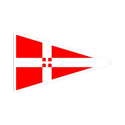 Burgee of yc italiano (Italy) STICKER Vinyl Kiss-Cut Decal 3 Inch White - The Sticker Space