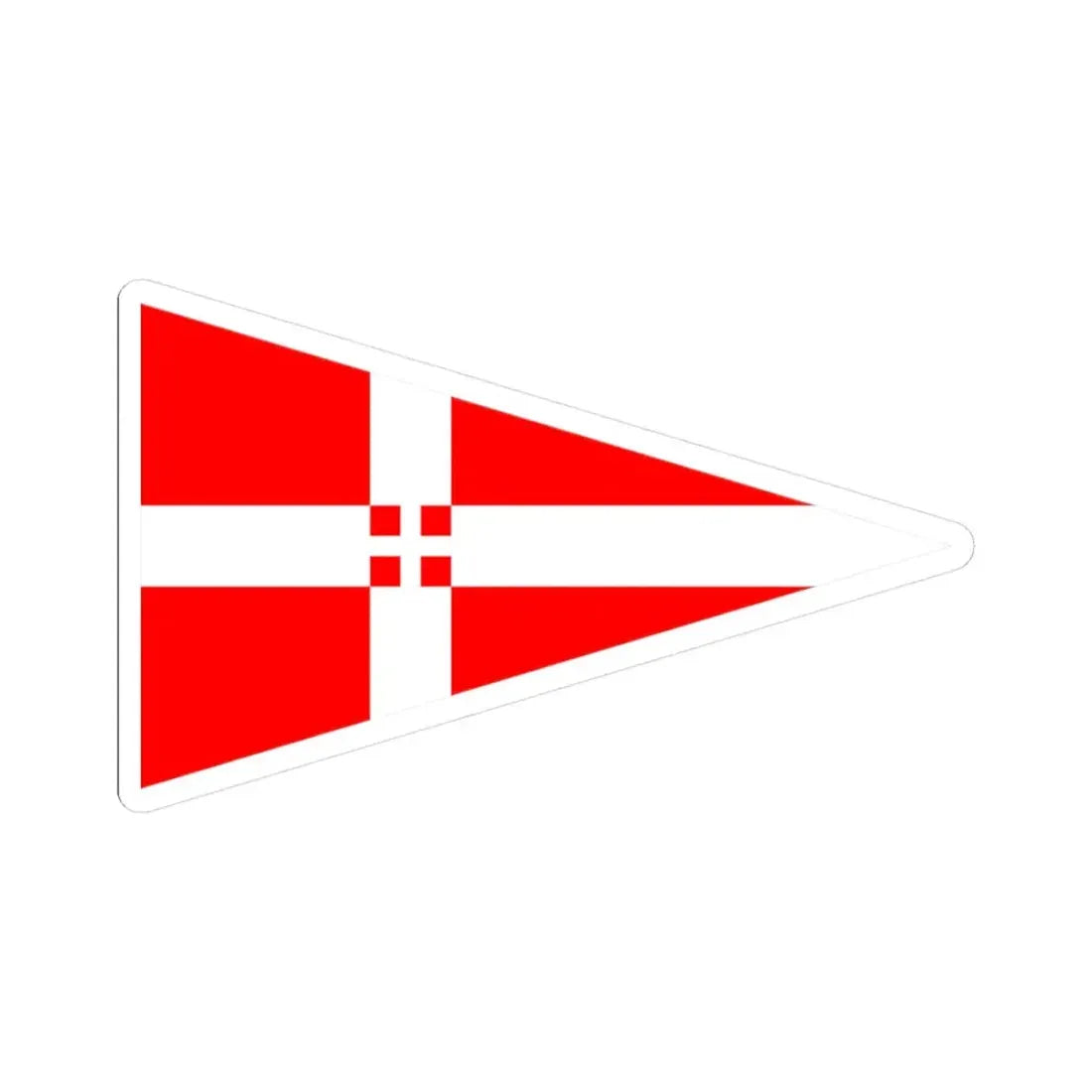 Burgee of yc italiano (Italy) STICKER Vinyl Kiss-Cut Decal - The Sticker Space