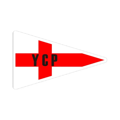 Burgee of YC Peruano (Peru) STICKER Vinyl Kiss-Cut Decal 4 Inch White - The Sticker Space
