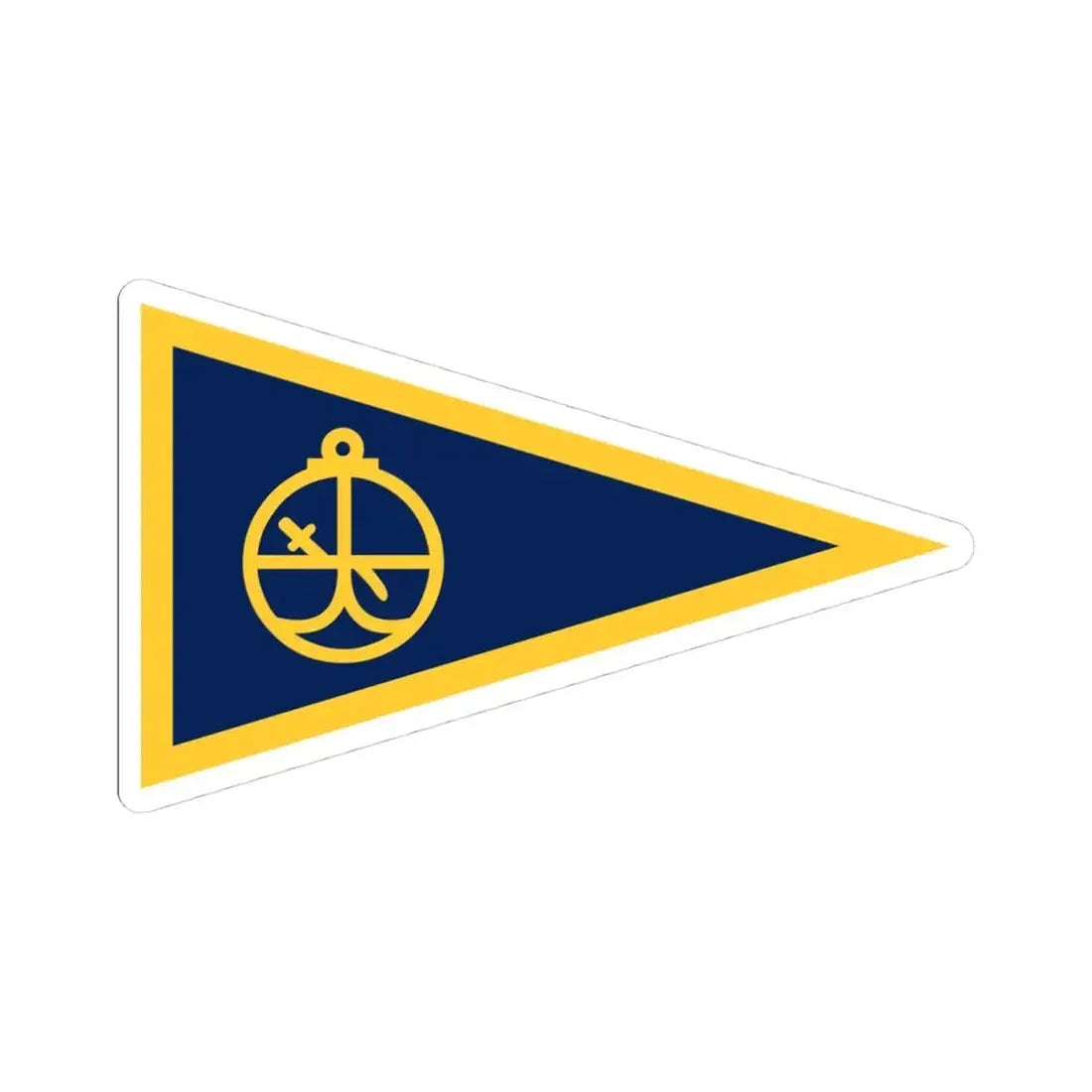 Burgee of YC Porto (Portugal) STICKER Vinyl Kiss-Cut Decal 4 Inch White - The Sticker Space