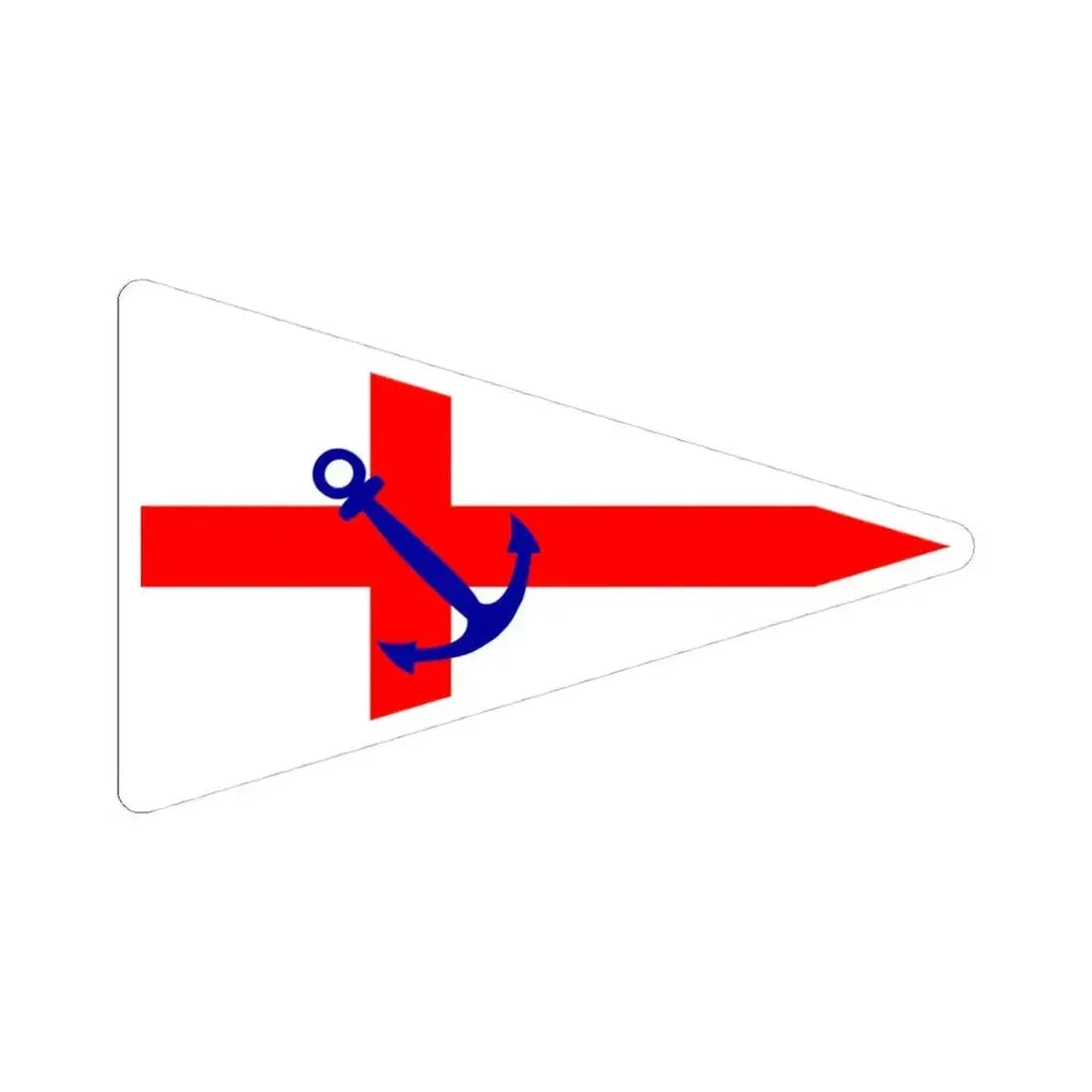 Burgee of YC Santa Fe (Argentina) STICKER Vinyl Kiss-Cut Decal 4 Inch White - The Sticker Space