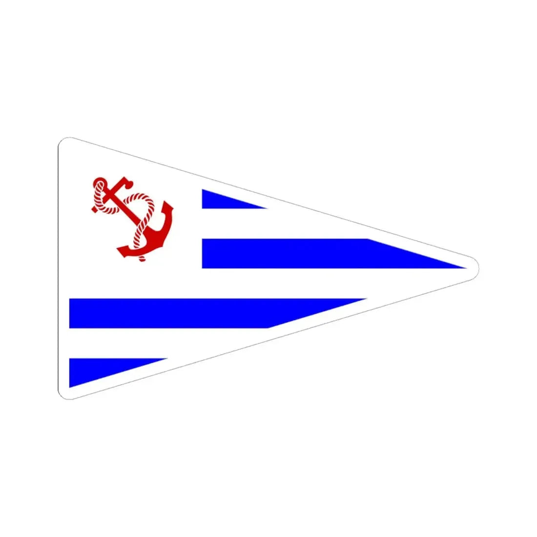 Burgee of YC Uruguayo (Uruguay) STICKER Vinyl Kiss-Cut Decal - The Sticker Space