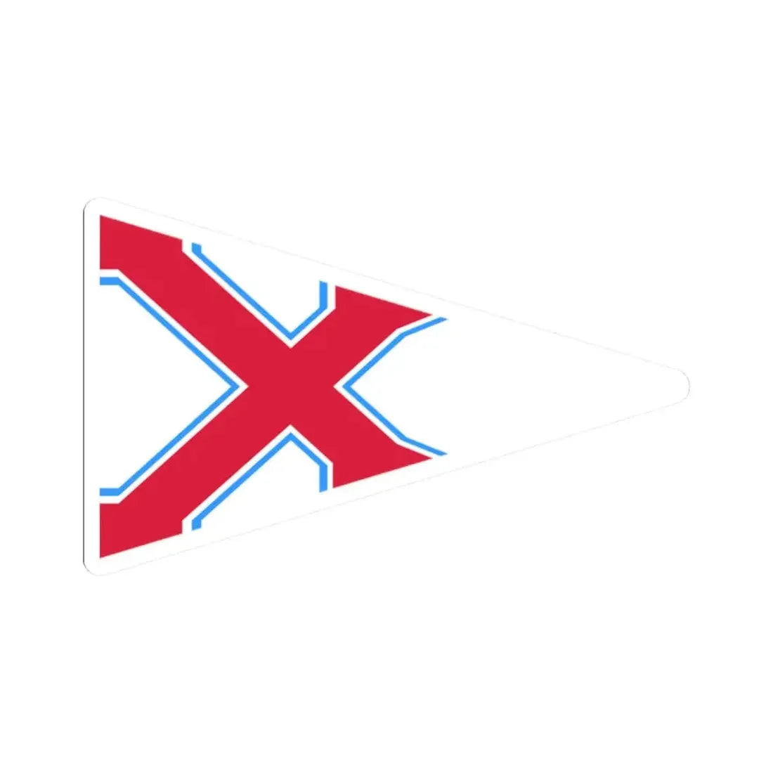 Burgee of YK Polski (Poland) STICKER Vinyl Kiss-Cut Decal 2 Inch White - The Sticker Space