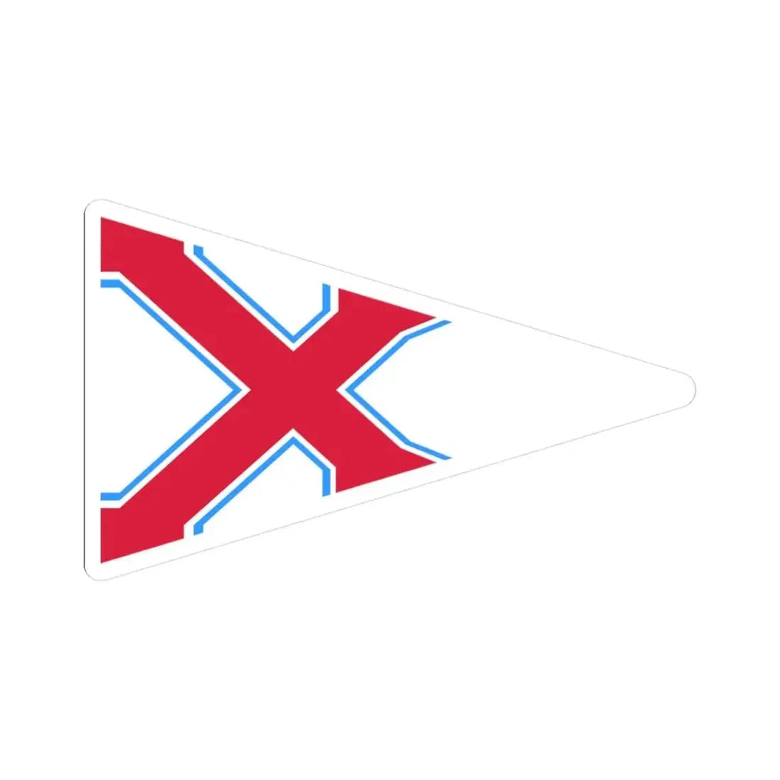 Burgee of YK Polski (Poland) STICKER Vinyl Kiss-Cut Decal 3 Inch White - The Sticker Space