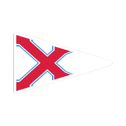 Burgee of YK Polski (Poland) STICKER Vinyl Kiss-Cut Decal 3 Inch White - The Sticker Space