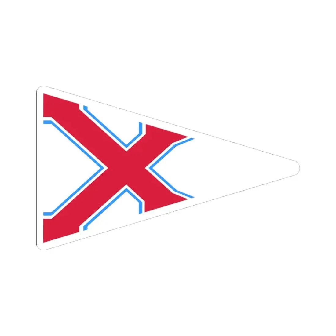 Burgee of YK Polski (Poland) STICKER Vinyl Kiss-Cut Decal 4 Inch White - The Sticker Space