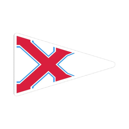 Burgee of YK Polski (Poland) STICKER Vinyl Kiss-Cut Decal 4 Inch White - The Sticker Space