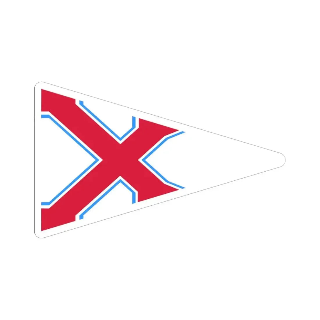 Burgee of YK Polski (Poland) STICKER Vinyl Kiss-Cut Decal 6 Inch White - The Sticker Space