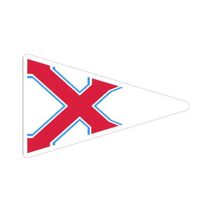 Burgee of YK Polski (Poland) STICKER Vinyl Kiss-Cut Decal 6 Inch White - The Sticker Space